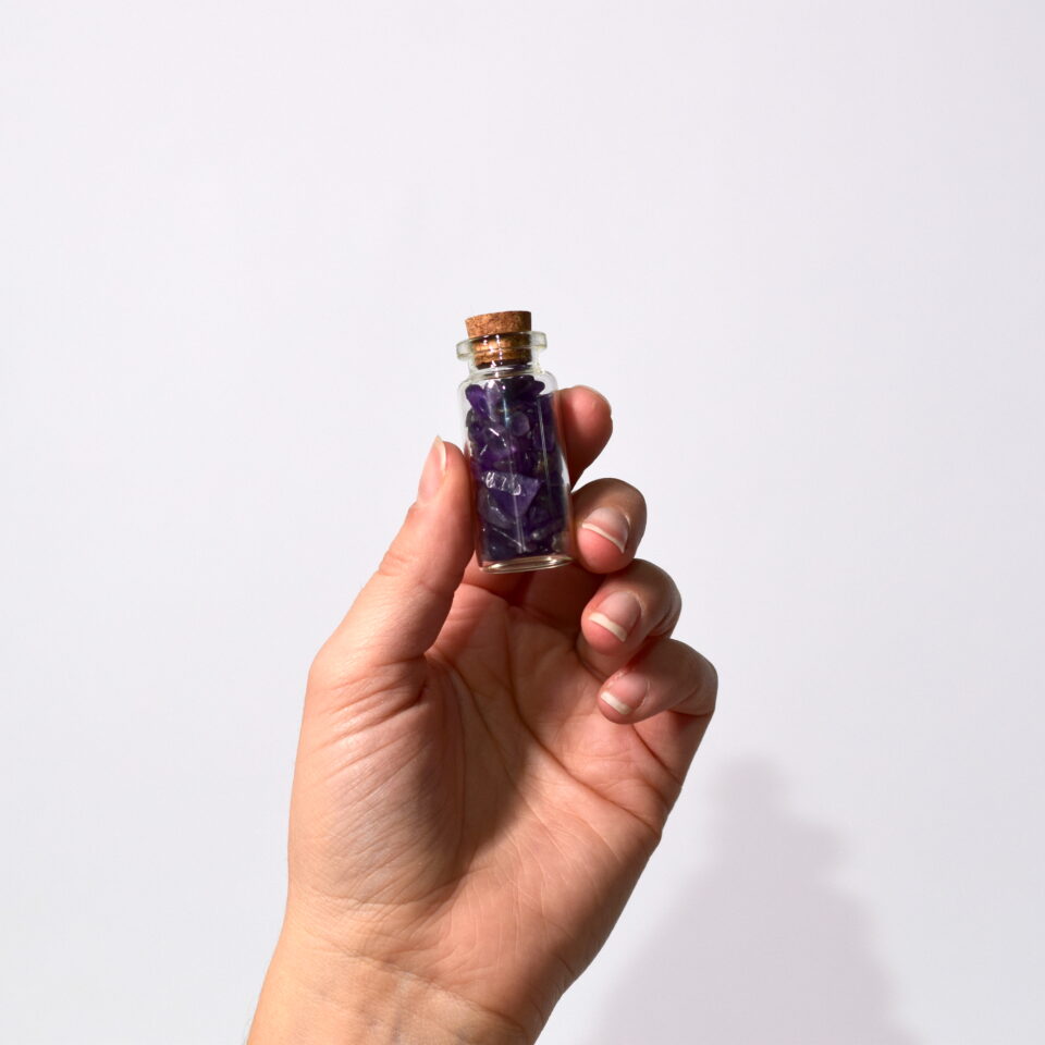 ametist amethyst steklenička