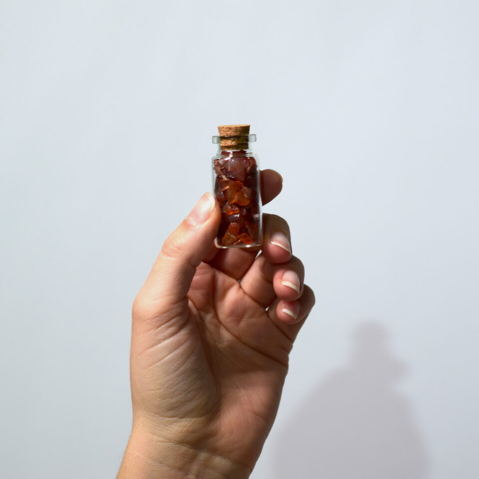 carnelian karneol steklenička