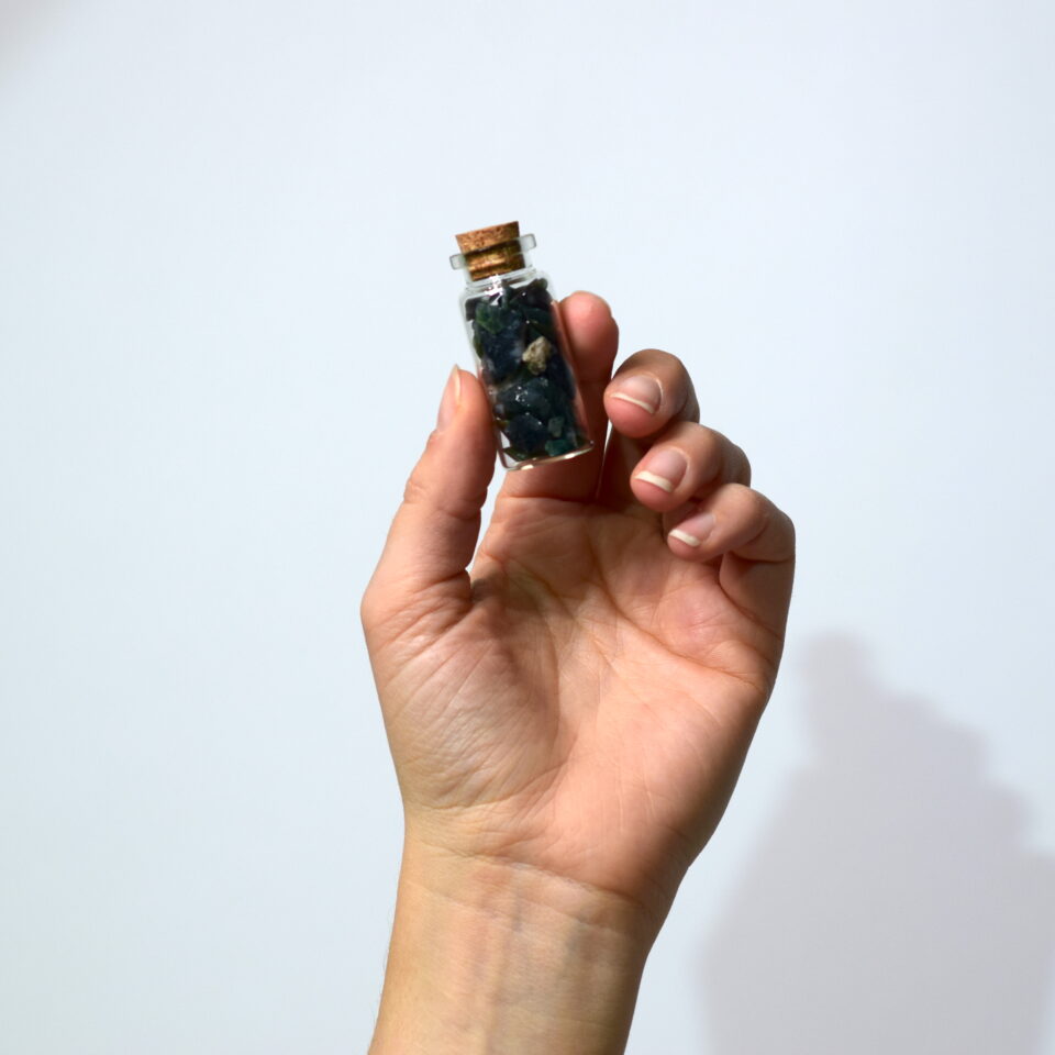 moss agate mahvni ahat steklenička